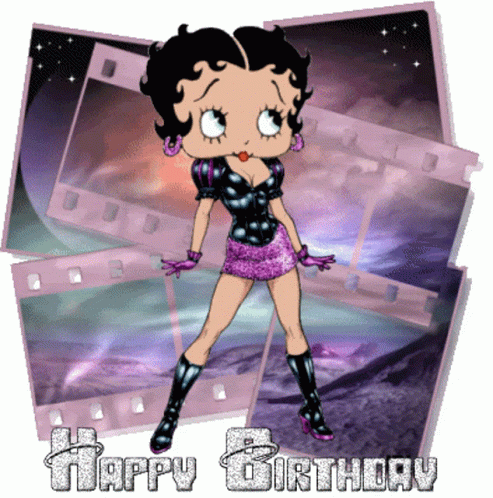 Birthday Happy Birthday Sticker Birthday Happy Birthday Betty Boop Discover Share Gifs