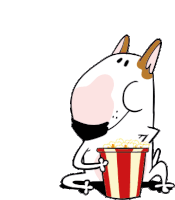 Movie Night Popcorn Sticker - Movie Night Popcorn Dog Stickers