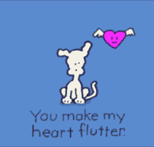 Cute Dog GIF - Cute Dog You Make My Heart Flutter GIFs