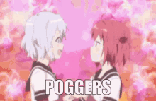Poggers Anime Sound Of Poggers GIF - Poggers Anime Sound Of Poggers Poggers Hugging GIFs