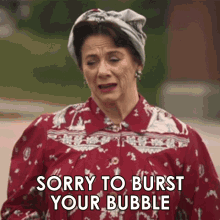 Sorry To Burst Your Bubble Mrs Yost GIF - Sorry To Burst Your Bubble Mrs Yost Why Women Kill GIFs