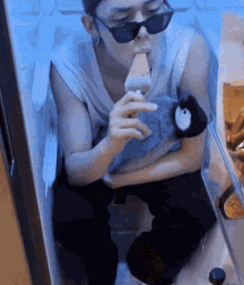 Txt Yeonjun Yeonjun Eating GIF - Txt Yeonjun Yeonjun Eating Yeonjun Freezer GIFs