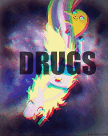 drugs unicorn rainbow adventure time