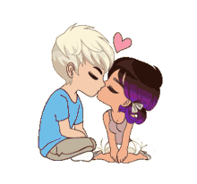 cute kissing