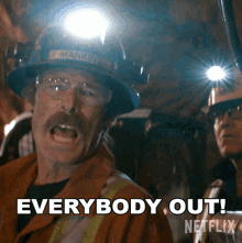 Everybody Out George Sickle GIF - Everybody Out George Sickle The Ice Road GIFs