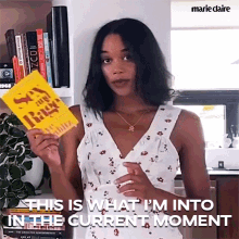 This Is What Im Into The Current Moment Laura Harrier GIF - This Is What Im Into The Current Moment Laura Harrier Marie Claire GIFs
