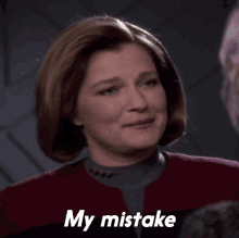 My Mistake Capt Kathryn Janeway GIF - My Mistake Capt Kathryn Janeway Star Trek GIFs