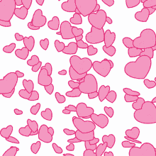 Falling Pink Hearts GIF - Falling Pink Hearts GIFs