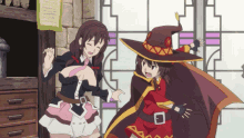 yun yun megumin slap oppai anime