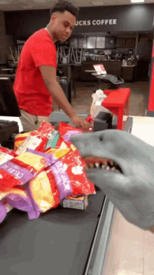 Shark Puppet Shopping GIF - Shark Puppet Shopping Target GIFs
