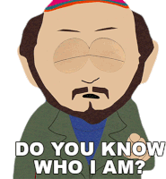 Do You Know Who I Am Gerald Broflovski Sticker - Do You Know Who I Am Gerald Broflovski South Park Stickers