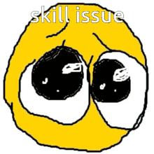 skill issue emoji crying sobbing issues problems