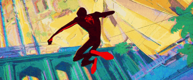 Across The Spider Verse Spider Man GIF - Across The Spider Verse Spider Man Miles Morales GIFs