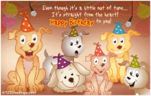Happy Birthday To You Greetings GIF - Happy Birthday To You Greetings Puppies GIFs