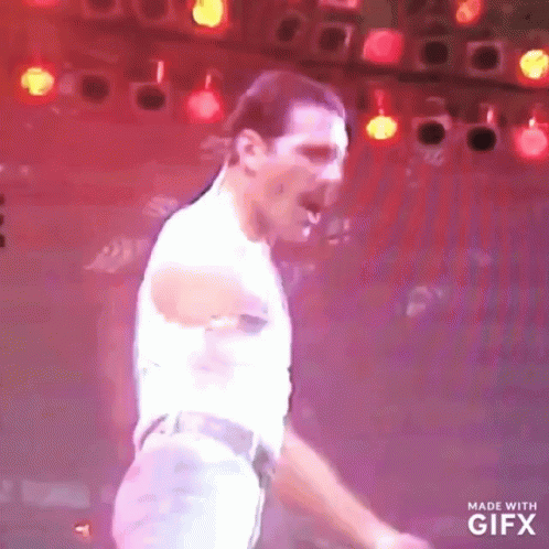 Freddie Mercury Queen GIF - Freddie Mercury Queen Liveaid GIFs
