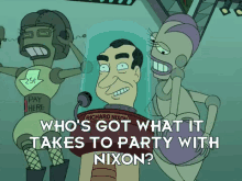 Futurama Nixon GIF - Futurama Nixon Party GIFs