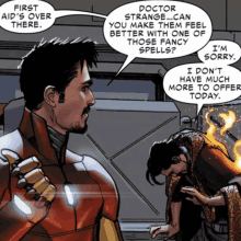 Doctor Strange Tony Stark Iron Man GIF - Doctor Strange Tony Stark Tony Stark Iron Man GIFs