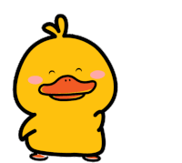 Yellow Duckling Happy Sticker - Yellow Duckling Happy Yellow Stickers