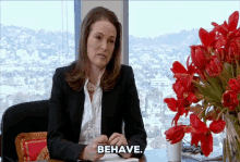 Behave Lady GIF - Behave Lady Serious GIFs