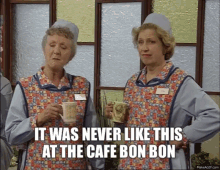 Dinnerladies Never Like This At The Cafe Bon Bon GIF - Dinnerladies Never Like This At The Cafe Bon Bon Victoriawood GIFs