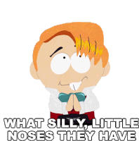 What Silly Little Noses They Have Mr Pocket Sticker - What Silly Little Noses They Have Mr Pocket South Park Stickers