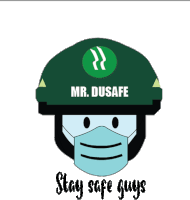 Dusafe Stay Safe Sticker - Dusafe Stay Safe Stickers