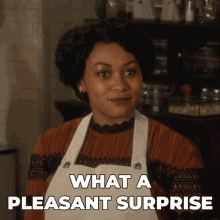 What A Pleasant Surprise Violet Hart GIF - What A Pleasant Surprise Violet Hart Murdoch Mysteries GIFs