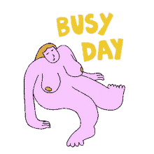 busy day occupied tied up fussy engross
