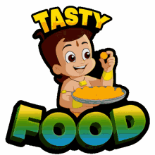 Tasty Food Chhota Bheem GIF - Tasty Food Chhota Bheem Yummy Food GIFs