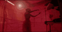 red lights strings cut through lines filming red lights strings cut through lines filming