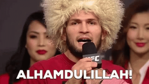 Khabib Alhamdulillah GIF - Khabib Alhamdulillah Muslim - Discover & Share  GIFs
