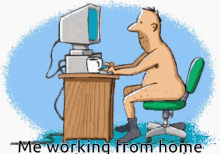 Work From Home Animeted GIF - Work From Home Animeted Sipping GIFs