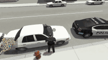 Police Ticket In A Game GIF - Video Game Police Ticket GIFs
