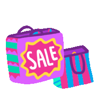 Diwali Sale Shopping Bags Sticker - Diwali Sparkles Sale Clothing Sale Stickers