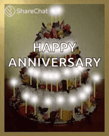 Happy Anniversary Sparkles GIF - Happy Anniversary Sparkles Candles GIFs