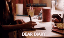 Dear Diary GIF - Dear Diary Diary GIFs