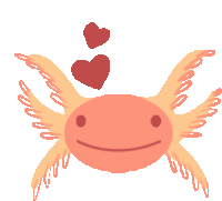 Love You Axolotl Axolotl Sticker - Love You Axolotl Love You Axolotl Stickers