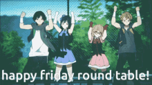 beyond the boundary mirai kuriyama anime anime dance round table