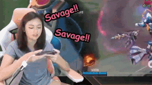 Savage Savage Lhea Bernardino GIF - Savage Savage Lhea Bernardino Naka Savage Ako GIFs
