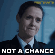 Not A Chance Vera Bennett GIF - Not A Chance Vera Bennett Wentworth GIFs