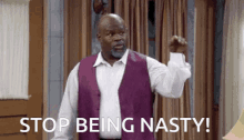 Stop Being Nasty Mr Brown Nasty GIF - Stop Being Nasty Mr Brown Nasty Moonchild Memes Nasty GIFs