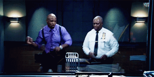 Brooklyn Nine Nine Terry And Holt Dancing GIF - Brooklyn Nine Nine Terry  And Holt Dancing Dancing - Discover &amp; Share GIFs
