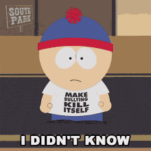 I Didnt Know Stan Marsh GIF - I Didnt Know Stan Marsh South Park GIFs