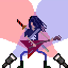 band rock lights long hair guitar band rock lights long hair guitar