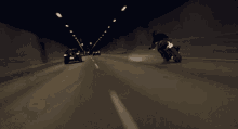 motorcycle overtake tunnel