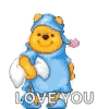 Winnie The Pooh Love You GIF - Winnie The Pooh Love You Good Night GIFs