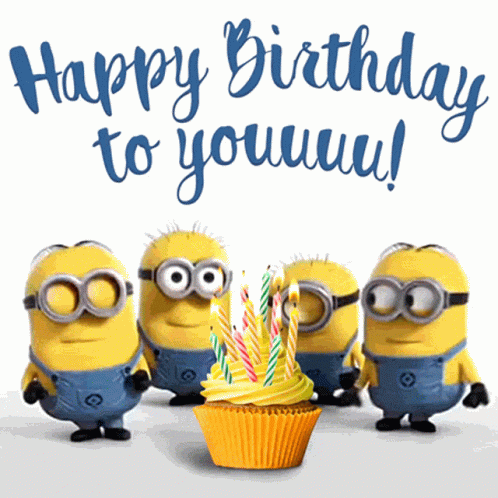Happy Birthday To You Minions GIF - Happy Birthday To You Minions Singing GIFs