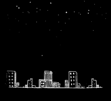 City Night Time GIF - City Night Time Starry Skies GIFs