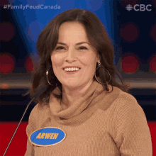 Laughing Arwen Humphreys GIF - Laughing Arwen Humphreys Family Feud Canada GIFs