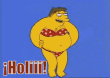 Barney En Bikini GIF - Cuerpazo Bañador Hola GIFs